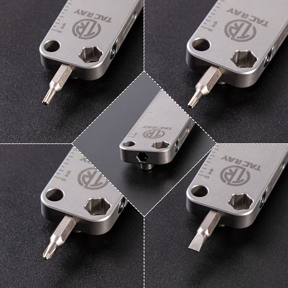 Tacray Titanium Pocket Pry Bar ¨C EDC Emergency Multitool