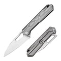 Tacray titanium folding kitchen knife grey