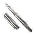 Tacray Titanium Fountain Pen with Glass Breaker Silver