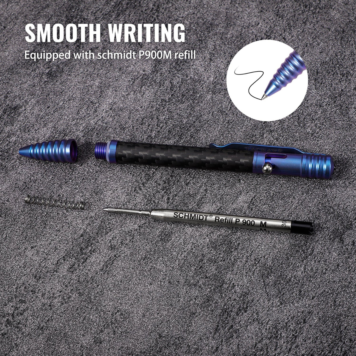 Tacray Titanium Bolt Action EDC Pen ¨C Carbon Fiber