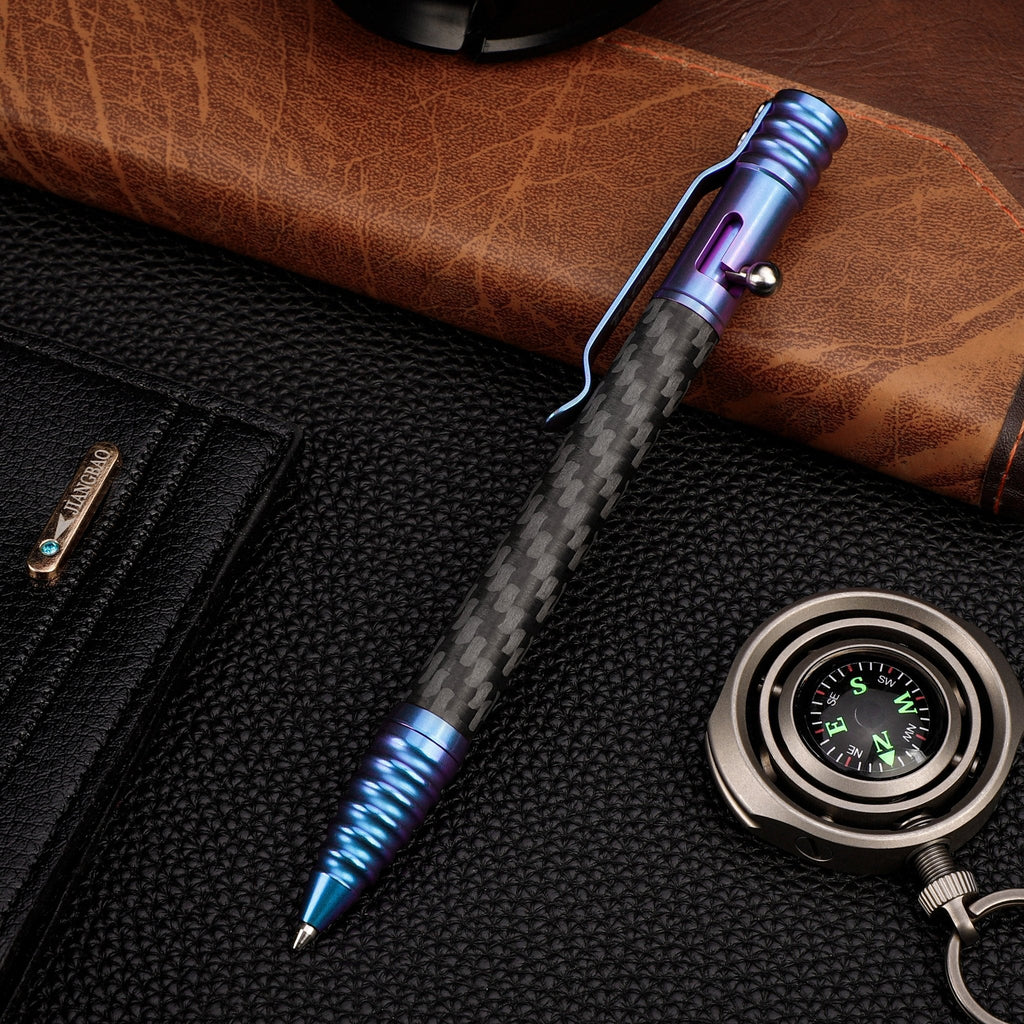 Tacray Titanium Bolt Action EDC Pen ¨C Carbon Fiber