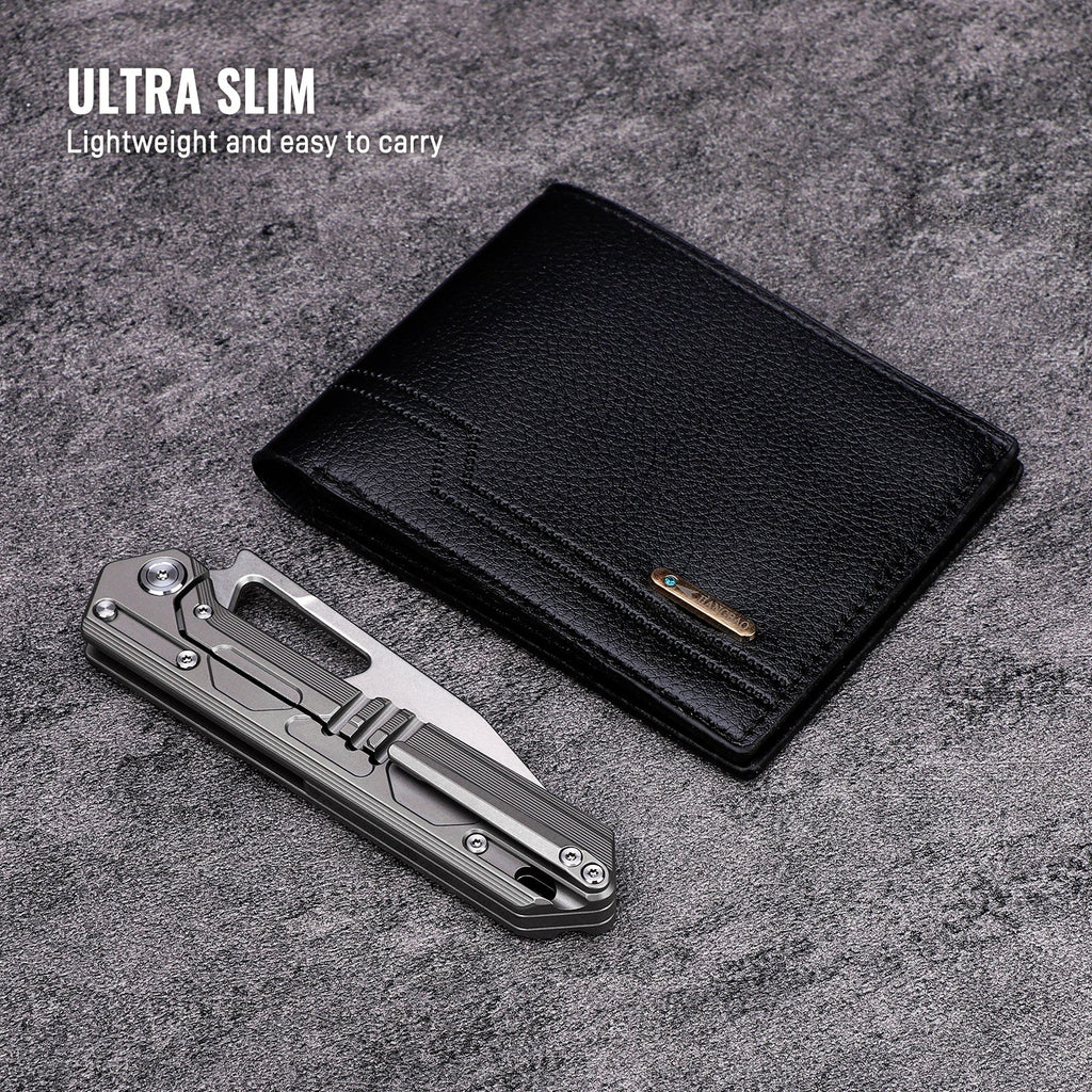 Tacray Titanium Handle Folding Chef Knife ¨C Frame Lock