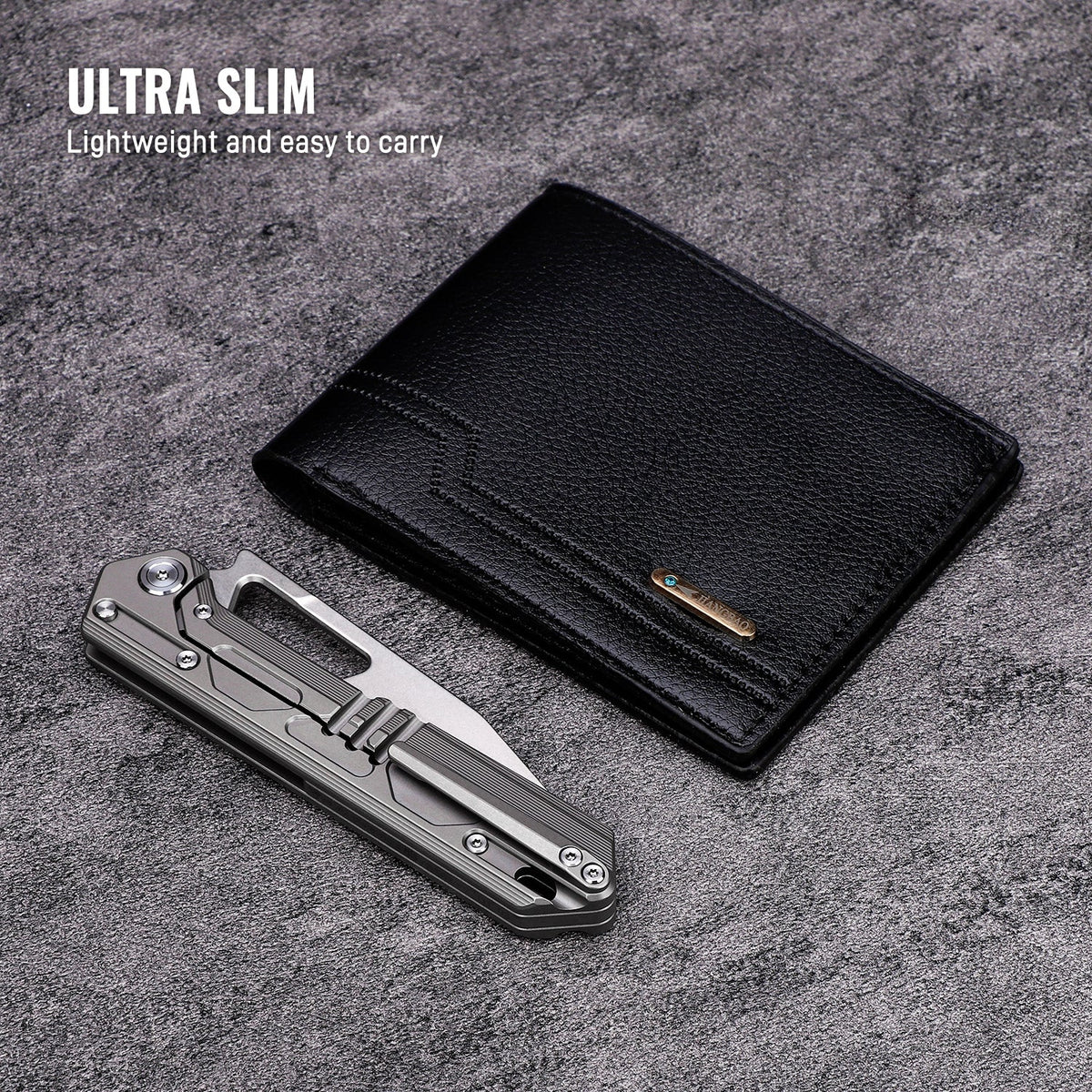 Tacray Titanium Handle Folding Chef Knife ¨C Frame Lock
