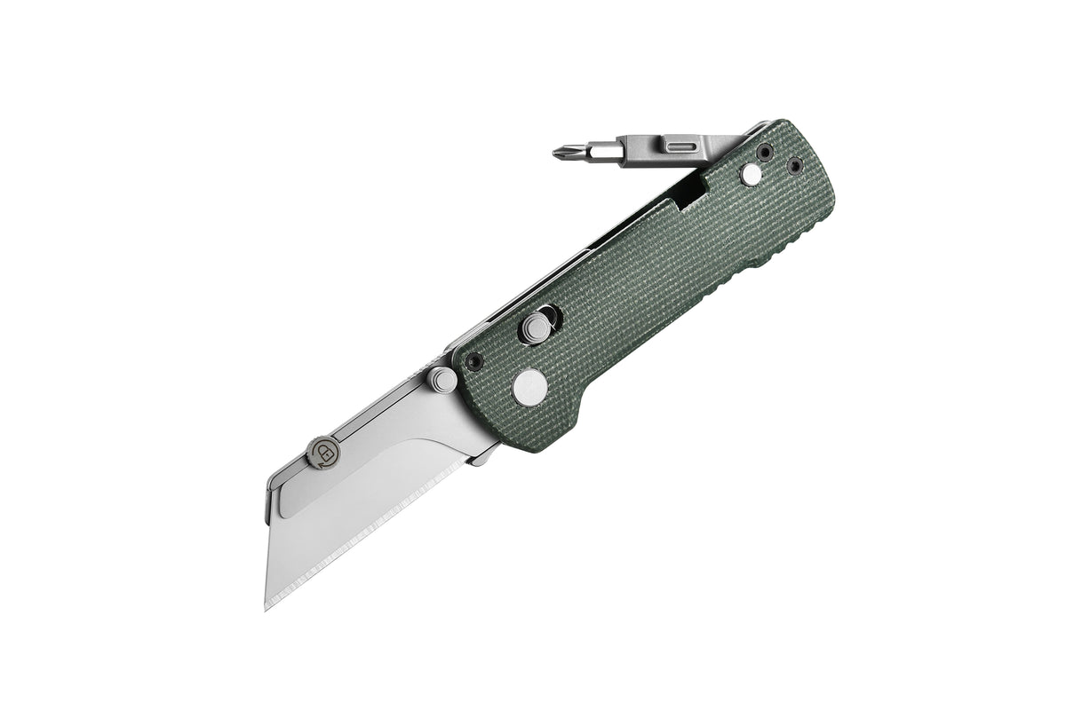 OKNIFE U1 Pro Folding Utility Knife G10 Handle with Ceramic Blade Pocket Paring Knife Fishing Tool