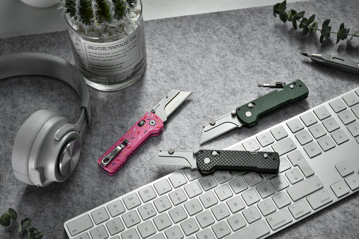 OKNIFE U1 Pro Folding Utility Knife G10 Handle with Ceramic Blade Pocket Paring Knife Fishing Tool