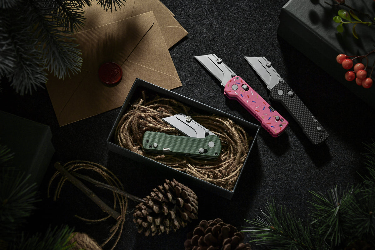 OKNIFE U1 Pro Folding Utility Knife G10 Handle with Ceramic Blade Pocket Paring Knife Fishing Tool