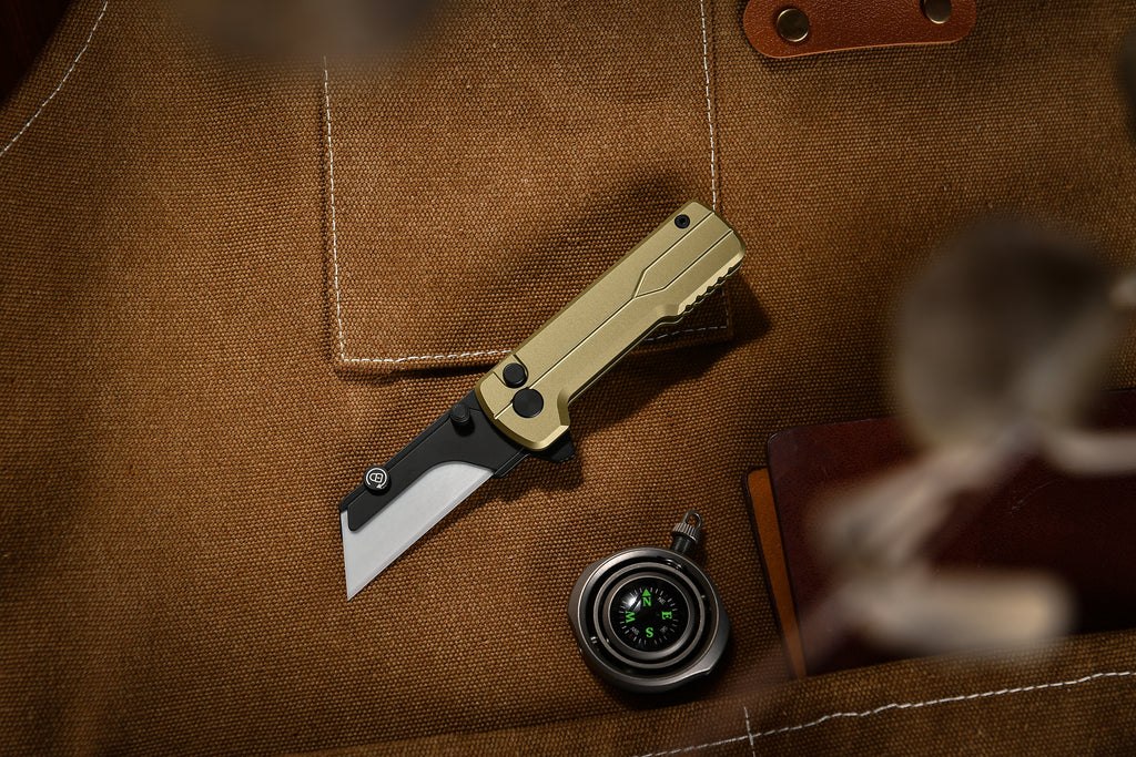 OKNIFE U1 Folding Utility Knife O-Aluminum Alloy Handle with Ceramic Blade Pocket paring knife Fishing tool