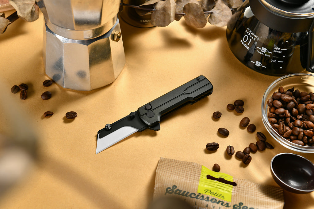 OKNIFE U1 Folding Utility Knife O-Aluminum Alloy Handle with Ceramic Blade Pocket paring knife Fishing tool