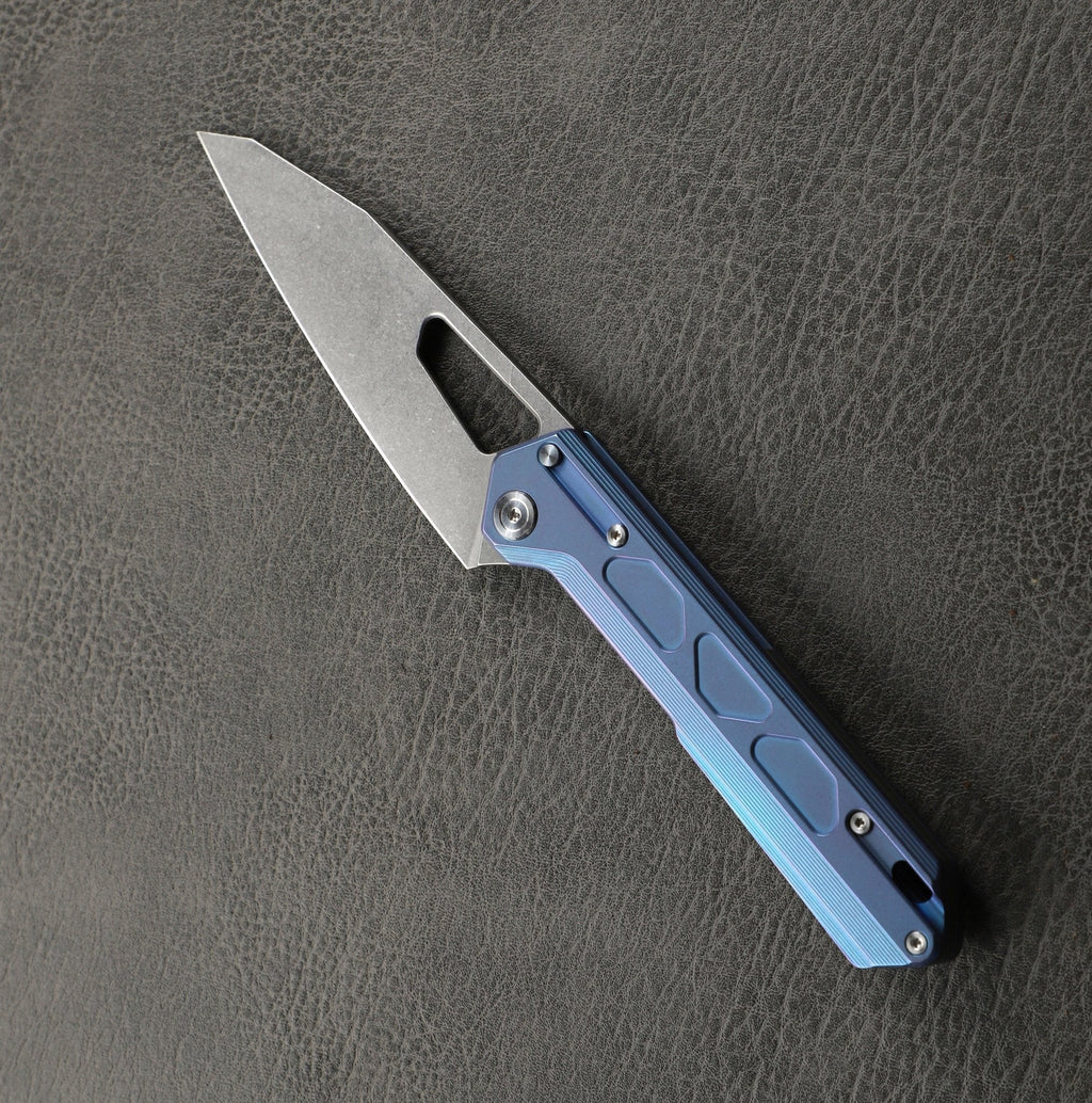 Tacray Titanium Handle Folding Chef Knife ¨C Frame Lock