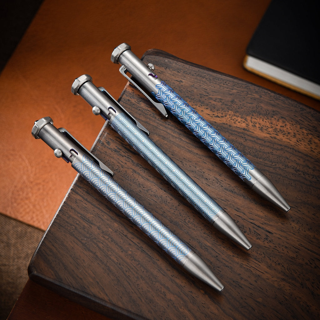 Tacray Spinium Titanium Bolt Action Pen ¨C EDC Spinner