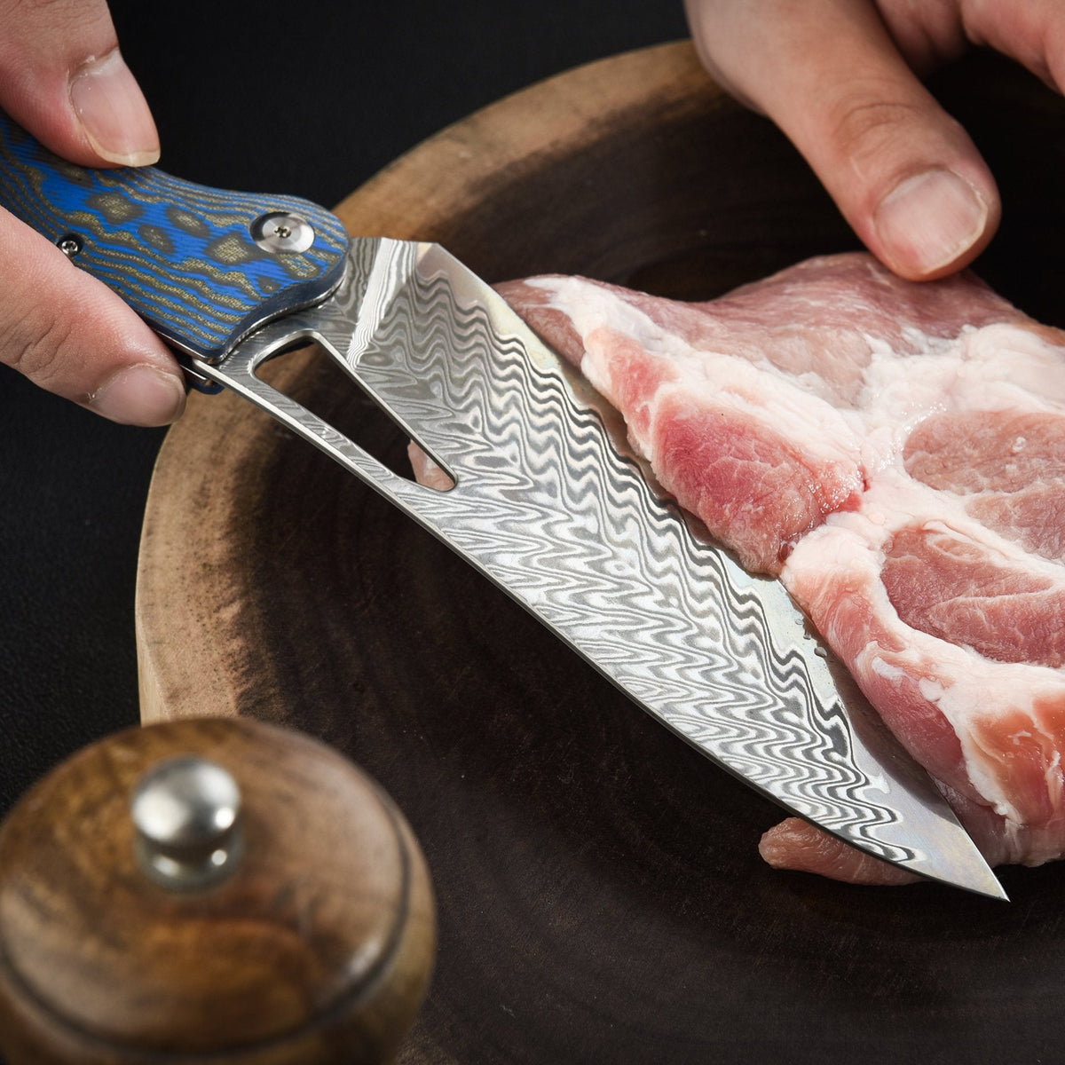 Tacray Outdoor Folding Chef Knife - Micarta Handle Edition