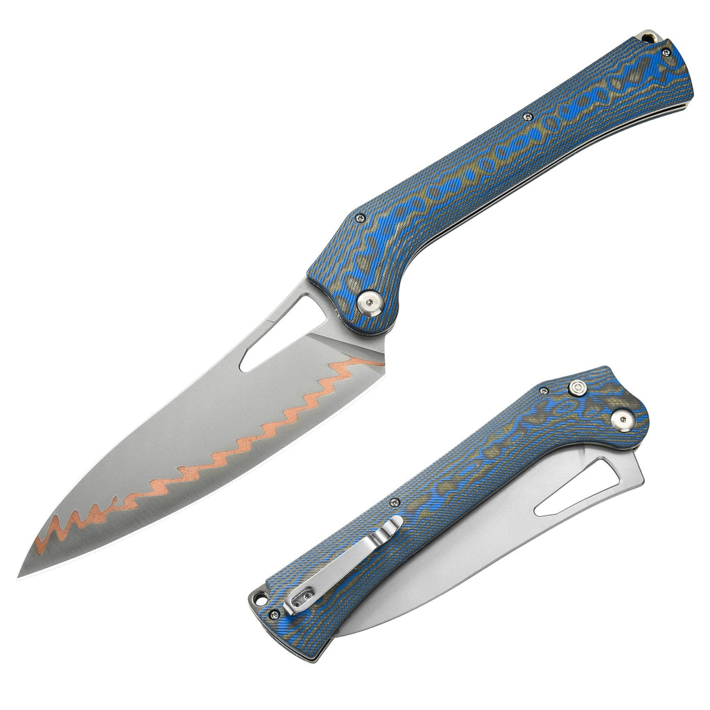 Tacray Outdoor Folding Chef Knife - Micarta Handle Edition
