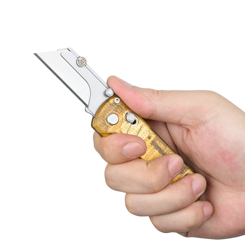 OKNIFE U1 PRO Folding Utility Knife PEI Handle Multifunctional Outdoor Camping Cutter wallpaper knife stripping Tool