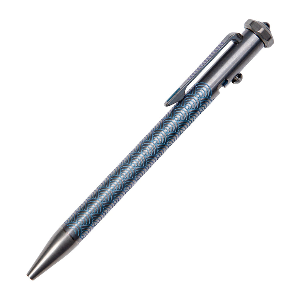 Tacray Spinium titanium edc pen with fidget spinner grey dragon scale