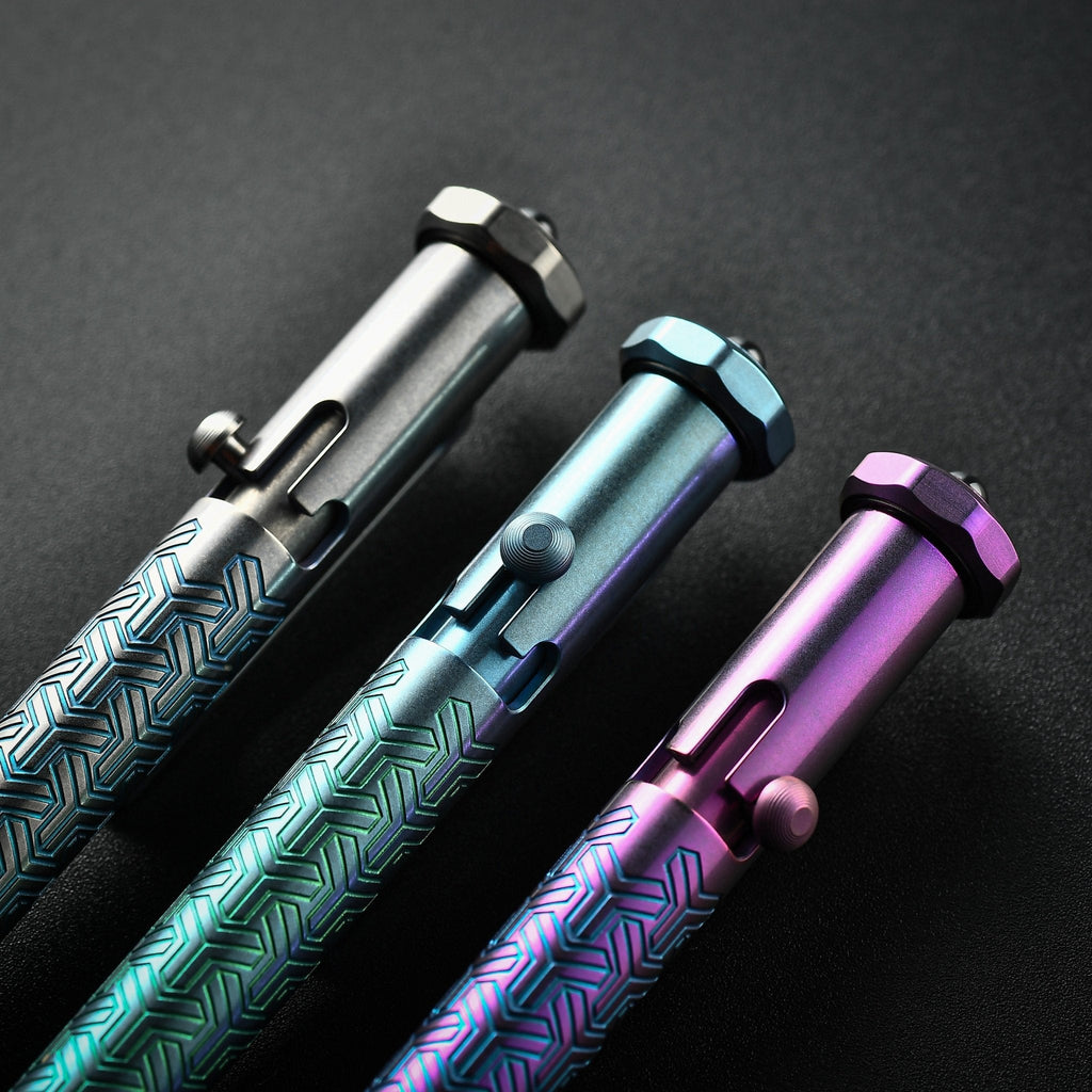 Tacray Spinium Titanium Bolt Action Pen ¨C EDC Spinner